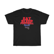 Load image into Gallery viewer, &quot;Eat Sleep Football Repeat&quot; Knights Heavy Cotton Tee
