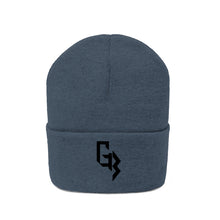 Load image into Gallery viewer, Black Embroidery Gym Beast Knit Beanie
