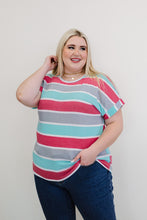 Load image into Gallery viewer, Andree by Unit Road Trippin&#39; Full Size Run Striped Tee
