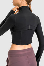 Load image into Gallery viewer, Zip Front Cropped Sports Jacket
