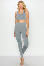 Load image into Gallery viewer, Space Dye Seamless Bra and Legging Set
