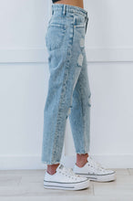 Load image into Gallery viewer, Muselooks Distressed High Waist Mom Jeans
