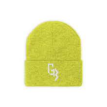 Load image into Gallery viewer, White Embroidered Gym Beast Knit Beanie
