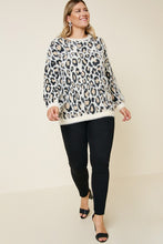 Load image into Gallery viewer, Plus Size Leopard Mohair Sweater
