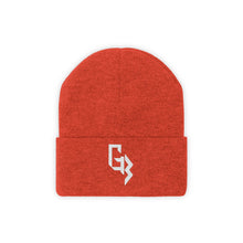 Load image into Gallery viewer, White Embroidered Gym Beast Knit Beanie
