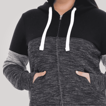 Load image into Gallery viewer, Plus Fleece Zip Up Hoodie
