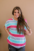 Load image into Gallery viewer, Andree by Unit Road Trippin&#39; Full Size Run Striped Tee
