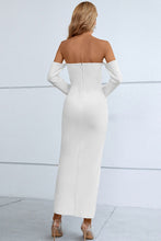 Load image into Gallery viewer, Off-Shoulder Cutout Front Split Dress
