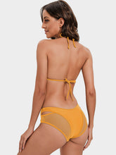 Load image into Gallery viewer, Tie-Back Halter Neck Three-Piece Swim Set
