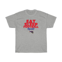 Load image into Gallery viewer, &quot;Eat Sleep Football Repeat&quot; Knights Heavy Cotton Tee
