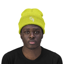 Load image into Gallery viewer, White Embroidered Gym Beast Knit Beanie
