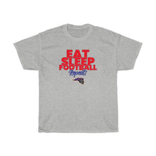 Load image into Gallery viewer, &quot;Eat Sleep Football Repeat&quot; Knights Heavy Cotton Tee
