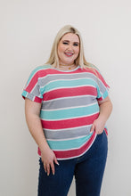 Load image into Gallery viewer, Andree by Unit Road Trippin&#39; Full Size Run Striped Tee
