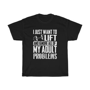 "Life Problems" Heavy Cotton Slogan Tee