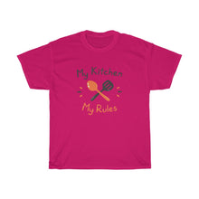 Load image into Gallery viewer, &quot;My Kitchen, My Rules&quot; Heavy Cotton Slogan Tee
