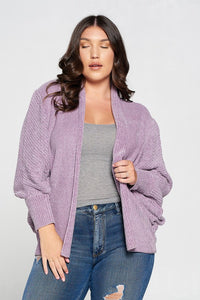 Plus Size Soft Knit Cardigan