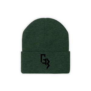 Black Embroidery Gym Beast Knit Beanie