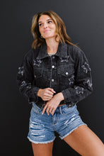 Load image into Gallery viewer, Sweet Generis Star-Crossed Full Size Run Cropped Denim Jacket
