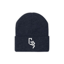 Load image into Gallery viewer, White Embroidered Gym Beast Knit Beanie
