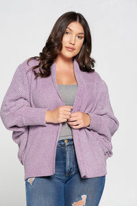 Plus Size Soft Knit Cardigan