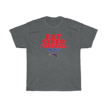 Load image into Gallery viewer, &quot;Eat Sleep Football Repeat&quot; Knights Heavy Cotton Tee
