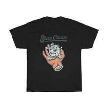 Load image into Gallery viewer, &quot;Stay Clean&quot; Heavy Cotton Slogan Tee
